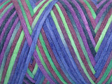 Ice Yarns Coton naturel couleur 3 mm – Violet, marron, gris, vert – 80 % coton, 20 % polyamide