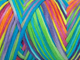 Ice Yarns Coton naturel couleur 3 mm – Arc-en-ciel – 80 % coton, 20 % polyamide