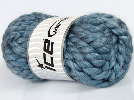 Lot of 2 x 200gr Skeins Ice Yarns SALE WINTER (10% Wool 15% Viscose) Yarn Blue Shades