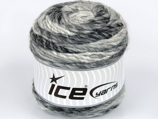 Lot of 3 x 100gr Skeins Ice Yarns SALE CAKES YARN Yarn Grey Shades White