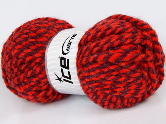 Lot of 2 x 140gr Skeins Ice Yarns MISC SALE Hand Knitting Yarn Orange Maroon