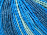 Ice Yarns Lorena Batik DK – Nuances de bleu – 50 % coton, 50 % acrylique