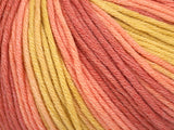Ice Yarns Lorena Batik DK – Nuances saumon, or clair – 50 % coton, 50 % acrylique