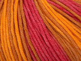 Ice Yarns Lorena Batik DK – Nuances d'or, rose – 50 % coton, 50 % acrylique