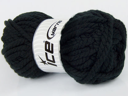 Lot of 2 x 210gr Skeins Ice Yarns SALE PLAIN Hand Knitting Yarn Black