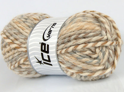 Lot of 4 x 105gr Skeins Ice Yarns SALE WINTER (10% Wool) Yarn Camel Shades Beige Shades