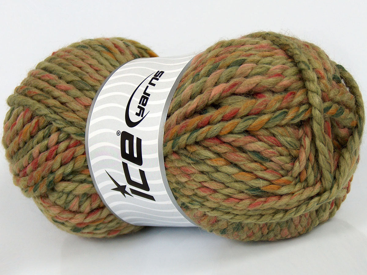 Lot of 3 x 145gr Skeins Ice Yarns SALE WINTER (10% Wool) Yarn Green Shades Pink Shades