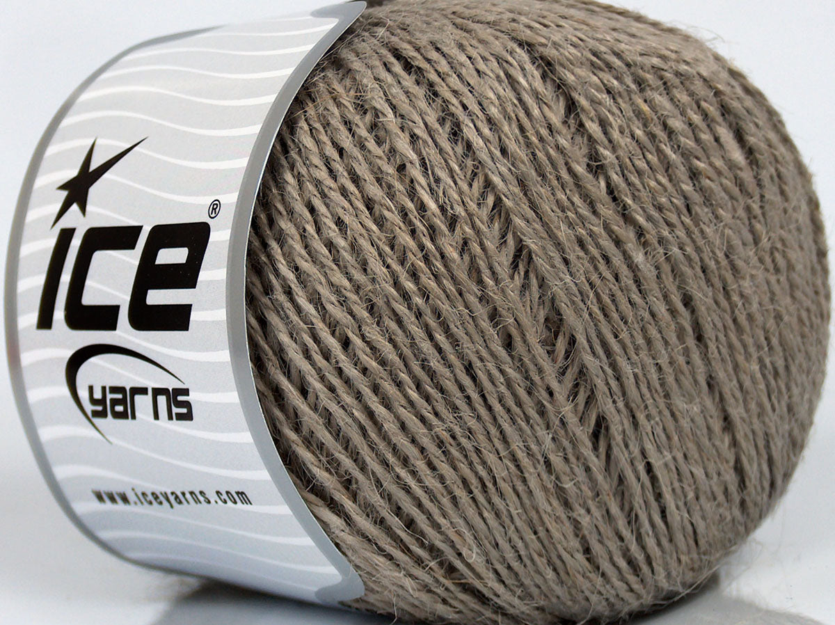 Lot of 4 x 100gr Skeins Ice Yarns HEMP FINE (100% Hemp Yarn) Yarn Grey