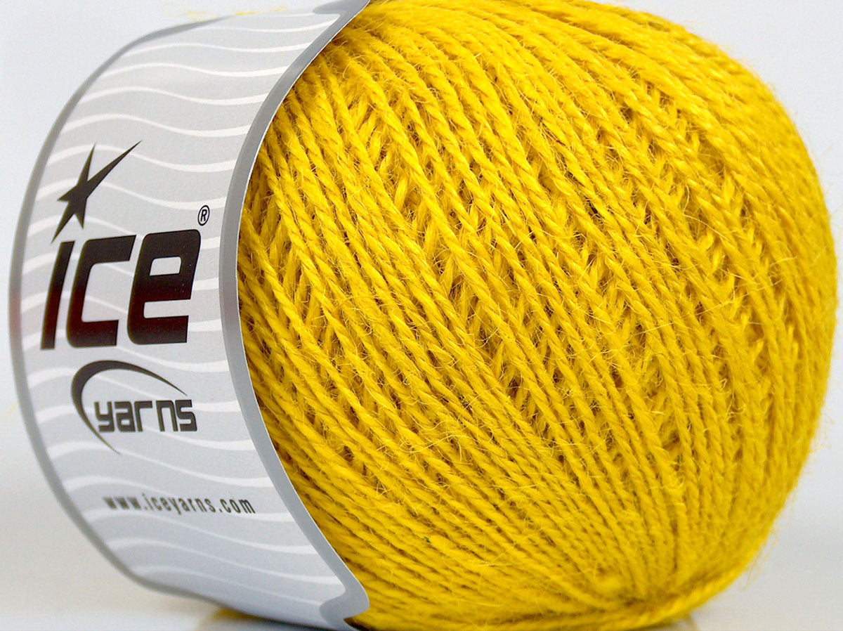 Lot of 4 x 100gr Skeins Ice Yarns HEMP FINE (100% Hemp Yarn) Yarn Gold