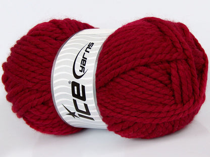 Lot of 2 x 170gr Skeins Ice Yarns SALE WINTER (25% Wool) Hand Knitting Yarn Red