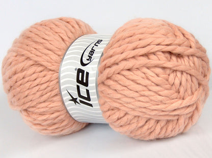 Lot of 2 x 215gr Skeins Ice Yarns SALE WINTER (5% Mohair 45% Wool) Yarn Light Salmon