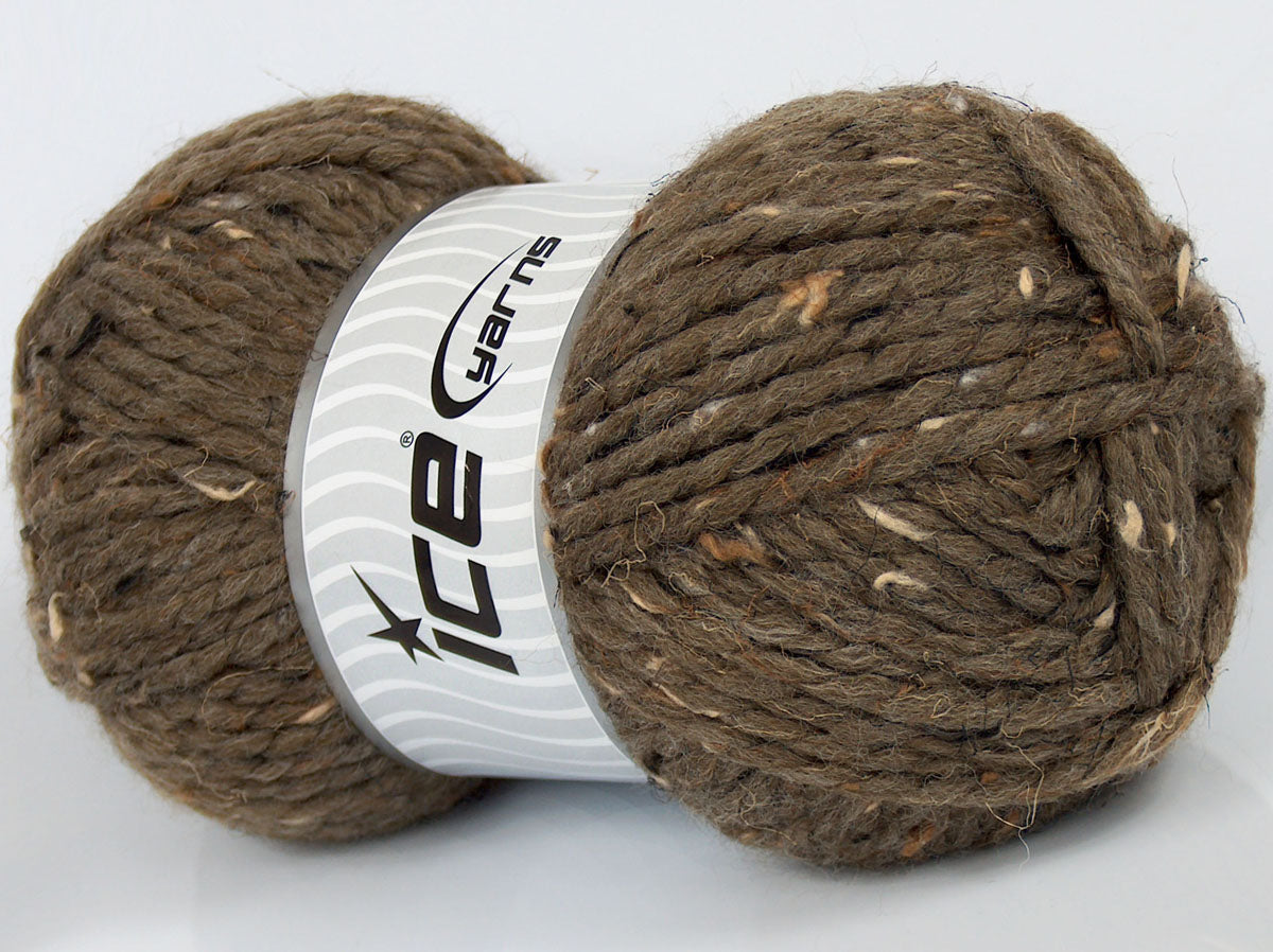 Lot of 2 x 150gr Skeins Ice Yarns SALE WINTER (13% Linen 10% Viscose) Yarn Light Camel