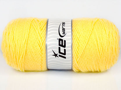 Lot of 2 x 155gr Skeins Ice Yarns SALE PLAIN Hand Knitting Yarn Yellow