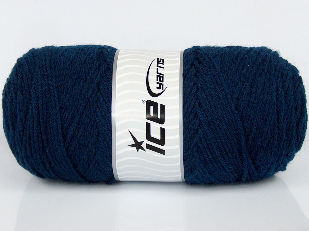 Lot of 2 x 170gr Skeins Ice Yarns CHICLAYO Hand Knitting Yarn Navy