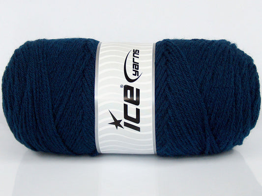 Lot of 2 x 170gr Skeins Ice Yarns CHICLAYO Hand Knitting Yarn Navy