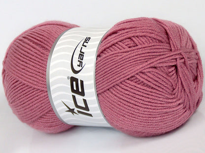 Lot of 4 x 100gr Skeins Ice Yarns SALE PLAIN Hand Knitting Yarn Pink