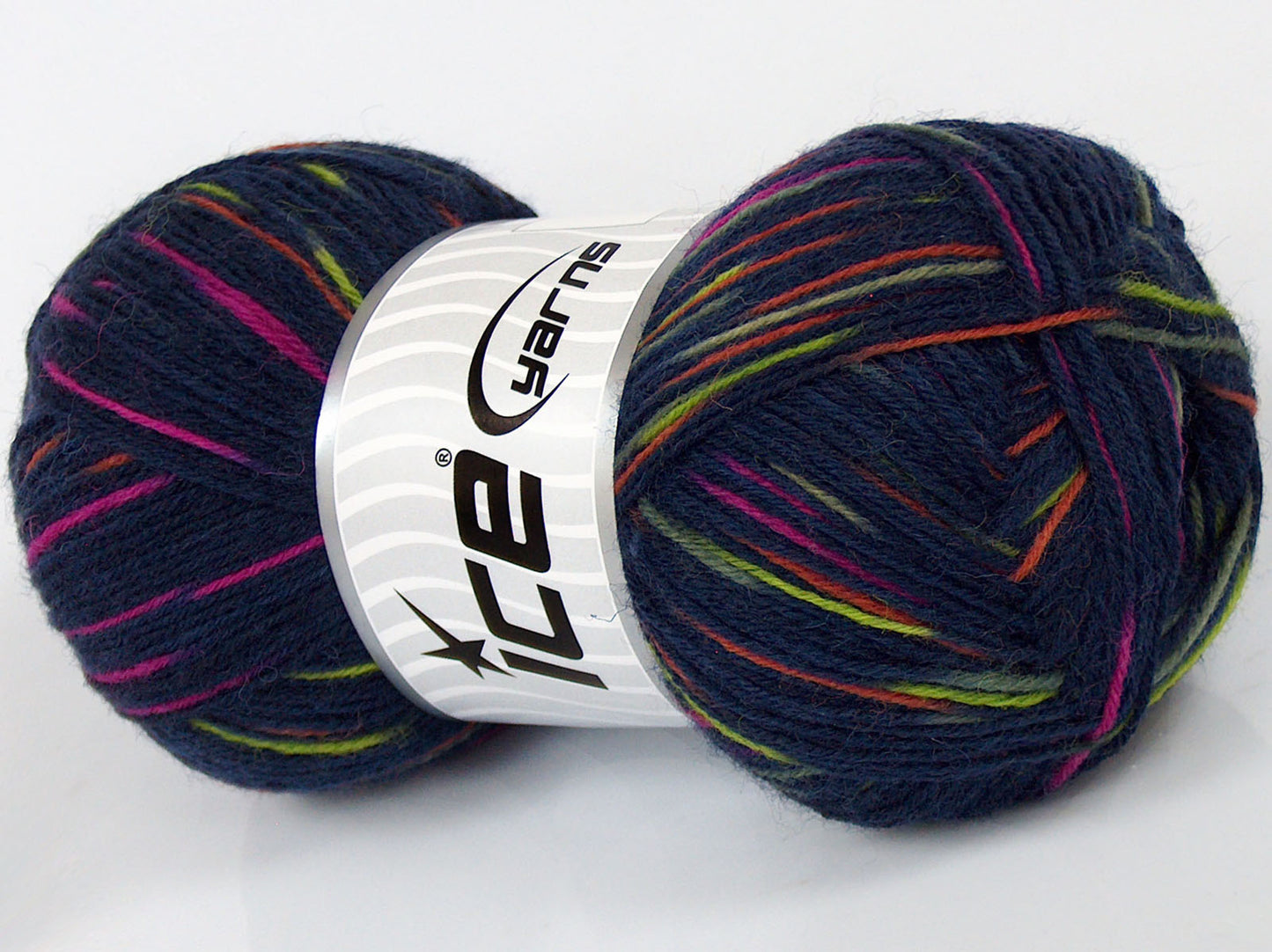 Lot of 4 x 100gr Skeins Ice Yarns COZY SOCK (75% Superwash Wool) Yarn Navy Green Copper Fuchsia