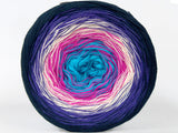 Ice Yarns Cakes Cotton Fine – Turkuaz, Fuşya, Beyaz, Mor, Na – %50 Pamuk, %50 Akrilik