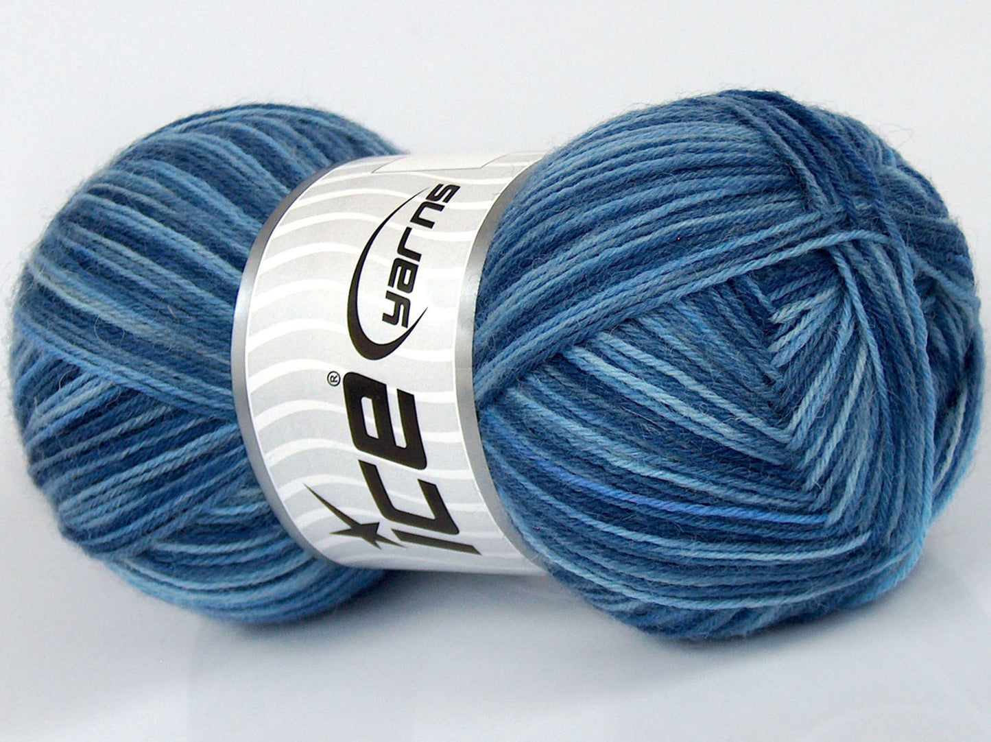Lot of 4 x 100gr Skeins Ice Yarns SALE SOCK YARN (75% Superwash Wool) Yarn Blue Shades