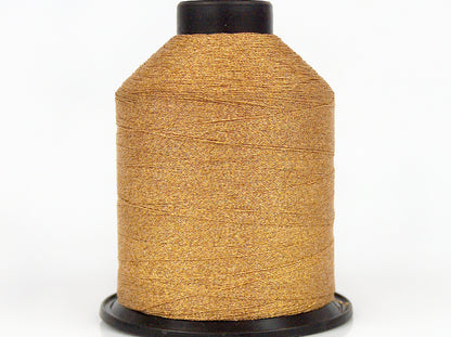 Lot of 2 x 90gr Skeins Ice Yarns METALLIC THREAD CONE Gold