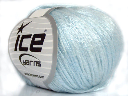 Lot of 8 Skeins Ice Yarns SALE CHAIN (19% Merino Wool) Yarn Light Blue