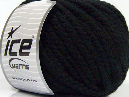 Lot of 4 x 100gr Skeins Ice Yarns MERINO XL (100% Merino Wool) Yarn Black