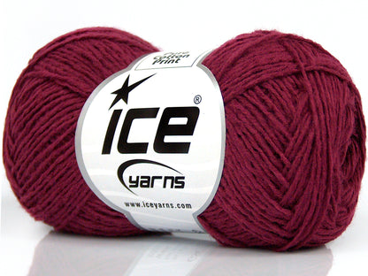 Lot of 8 Skeins Ice Yarns SALE ACRYLIC Hand Knitting Yarn Burgundy