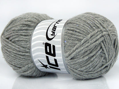 Lot of 6 Skeins Ice Yarns STAR VEGA Hand Knitting Yarn Grey
