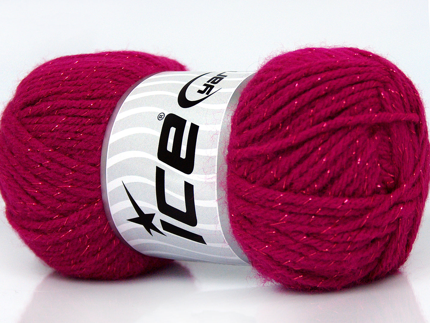 Lot of 6 Skeins Ice Yarns STAR VEGA Hand Knitting Yarn Fuchsia