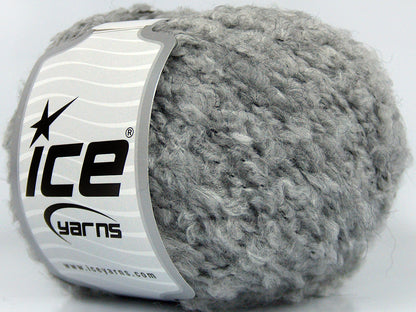 Lot of 8 Skeins Ice Yarns DURBAN (13% Mohair) Hand Knitting Yarn Light Grey
