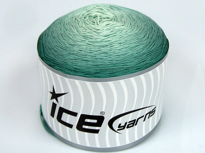 250 gr ICE YARNS CAKES SOFT TOUCH Hand Knitting Yarn Water Green Shades