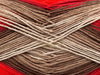 Camel, crème, nuances de rouge