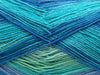 Nuances de lilas, nuances de vert, turquoise, bleu