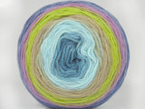 Ice Yarns Gâteaux DK – Nuances de beige, vert, orchidée et turquoise – 100 % acrylique