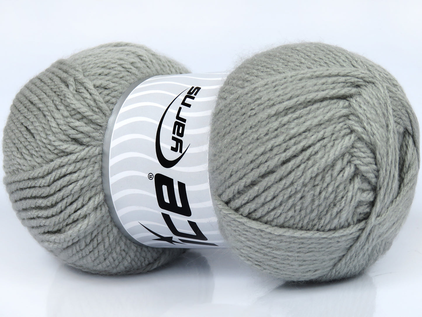 Lot of 4 x 100gr Skeins Ice Yarns GLENDA Hand Knitting Yarn Light Grey
