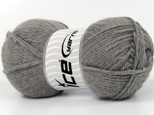 Lot of 4 x 100gr Skeins Ice Yarns SUPERWASH WOOL BAMBOO (50% Superwash Wool 25% Bamboo) Yarn Grey