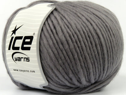 Lot of 4 x 100gr Skeins Ice Yarns PURE WOOL BULKY (100% Wool) Yarn Grey