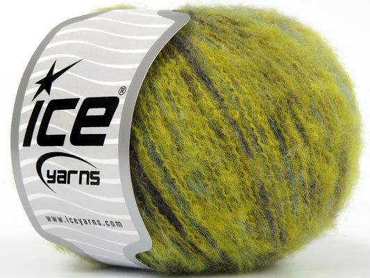 Lot of 8 Skeins Ice Yarns POMEROY (20% Baby Alpaca 20% Extrafine Merino Wool) Yarn Green Shades Grey