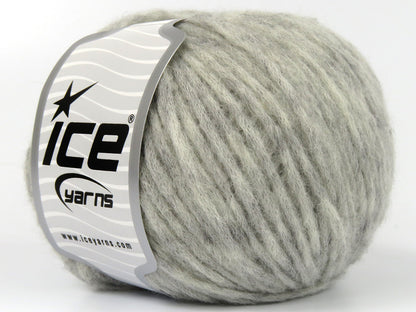 Lot of 4 Skeins Ice Yarns BABY ALPACA AIR (60% Baby Alpaca 15% Superwash Extrafine Merino Wool) Yarn Light Grey