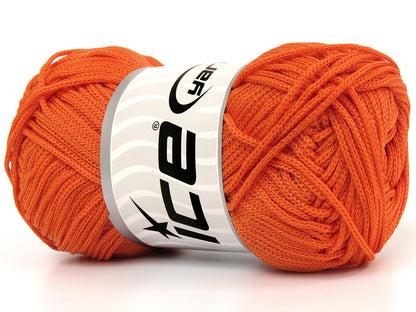 Lot of 4 x 100gr Skeins Ice Yarns MACRAME CORD Hand Knitting Yarn Orange