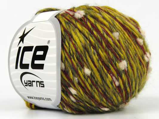 Lot of 8 Skeins Ice Yarns PENSACOLA (25% Wool) Yarn Dark Grey Gold Red White
