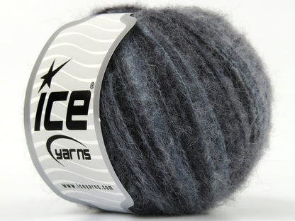 Lot of 8 Skeins Ice Yarns BABY ALPACA COLOR PLY (30% Baby Alpaca 31% Extrafine Merino Wool) Yarn Grey Shades Blue Shades Black