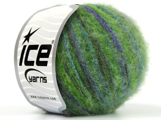 Lot of 8 Skeins Ice Yarns BABY ALPACA COLOR PLY (30% Baby Alpaca 31% Extrafine Merino Wool) Yarn Lilac Turquoise Green