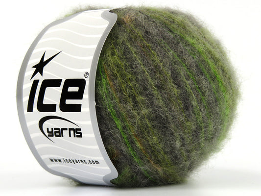Lot of 8 Skeins Ice Yarns BABY ALPACA COLOR PLY (30% Baby Alpaca 31% Extrafine Merino Wool) Yarn Grey Gold Green