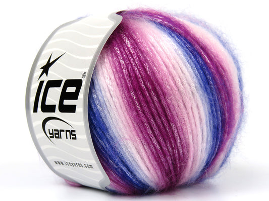 Lot of 8 Skeins Ice Yarns PICASSO Hand Knitting Yarn Pink Shades White Lilac
