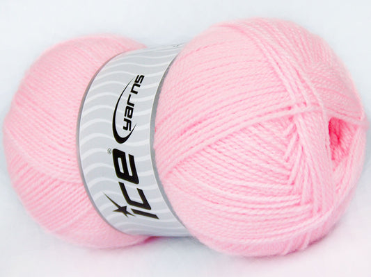 Lot of 4 x 100gr Skeins Ice Yarns BARBOSA Hand Knitting Yarn Baby Pink