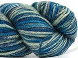 Ice Yarns Bulky Hand Paint aus Bio-Wolle – Türkis, Blautöne – 100 % Bio-Wolle