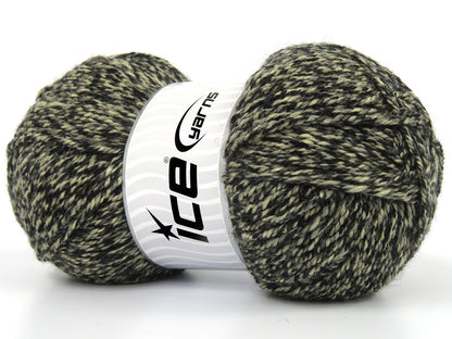 Lot of 5 x 120gr Skeins Ice Yarns MCCABE Hand Knitting Yarn Black Grey Beige