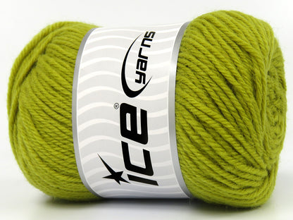 Lot of 4 x 75gr Skeins Ice Yarns JAY SOCK (75% Superwash Wool) Yarn Olive Green