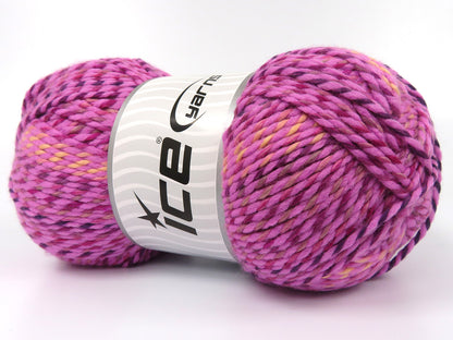 420 gr ICE YARNS AMANDA (10% Wool) Hand Knitting Yarn Multicolor